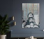 Wallity Cuadro Decorativo Banksy 45 x 65 cm en Vidrio Templado